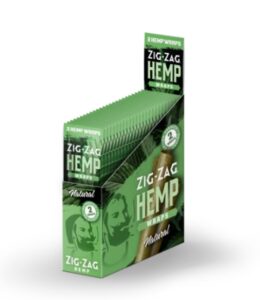 Zig Zag Hemp Wraps Natural 2pk