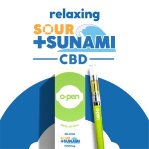 Sour Tsunami 1:1 CBD:THC Cart 1g