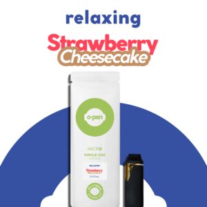O.Pen Daily Strains Disposable Relaxing Indica Strawberry Cheesecake 1g