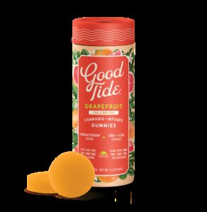 Good Tide Rosin Gummies 1:1:1 Grapefruit THC:CBD:CBC 100mg