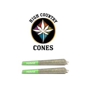 High Country Infused Pre-Roll 2pk Hybrid Blue Apricot Gasoline 1g
