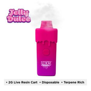 Packwoods Packs Live Resin AIO Indica Jelly Dulce 2g