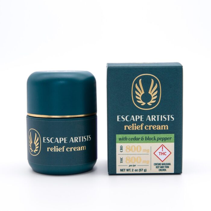 Escape Artist Relief Cream 2:1:2 Cedar & Black Pepper CBD:CBG:THC 800mg - Image 1