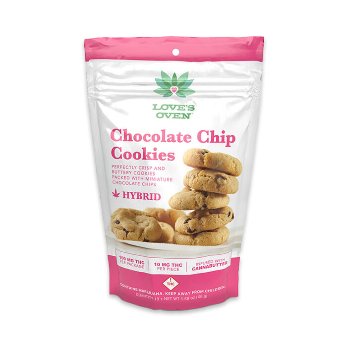 product_63596c5e-0433-4987-99d6-0d903d515f07 Love's Oven Chocolate Chip Cookies 100mg - Image 1