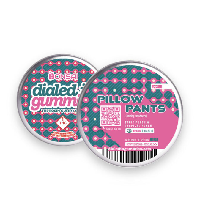 product_653870f5-e504-46d8-9ea9-a64d6122b1b0 Dialed In... Rosin Gummies Pillow Pants 100mg - Image 1