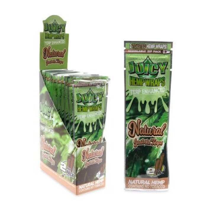 Juicy Hemp Wraps Natural 2pk - Image 1
