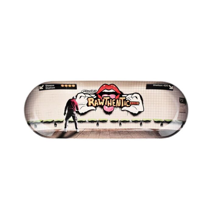 product_0c4e3517-2a3f-40d2-b7ab-11a9be7ca7a5 Raw - Rolling Tray - Graffiti Skate Deck - Image 1