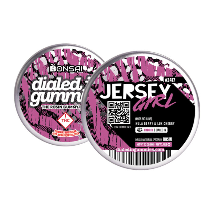 product_2659dd21-7870-4ce5-8091-27a65c9b957d Dialed In... Rosin Gummies Jersey Girl 100mg - Image 1