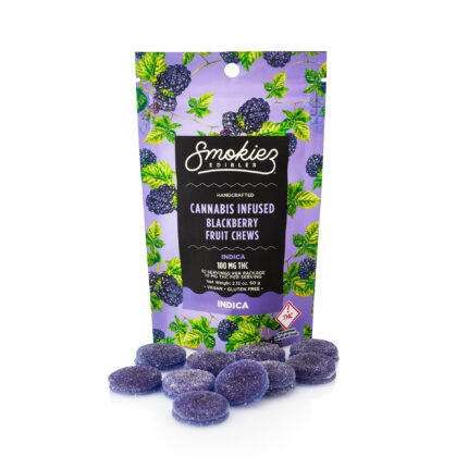 Smokiez Chews Indica Blackberry 100mg