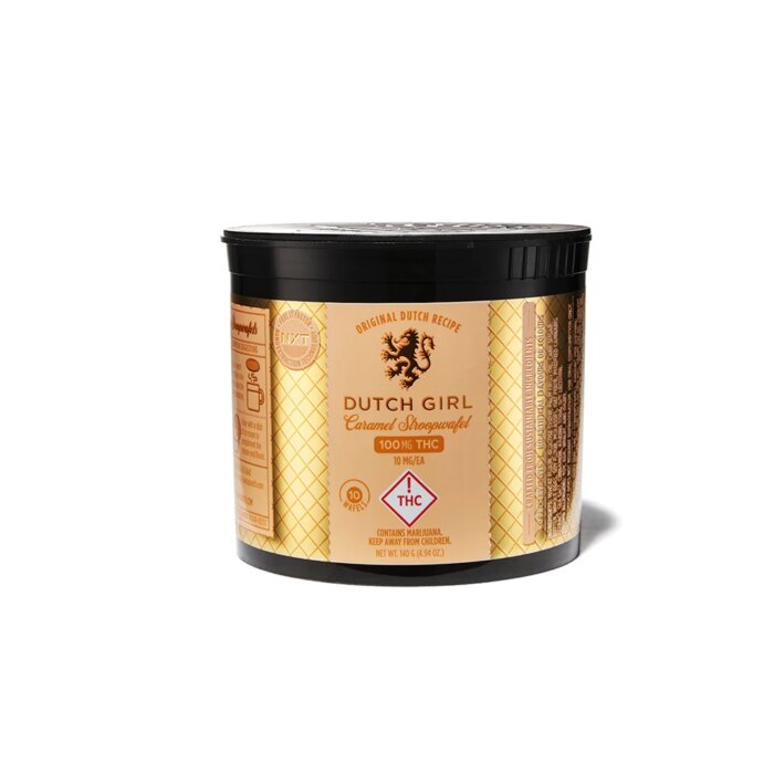 Dutch Girl Stroopwaffles Caramel 100mg - Image 1