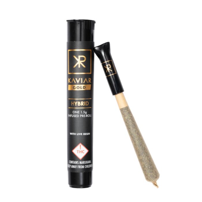 Kaviar Gold Live Resin Pre-Roll Hybrid Lilac Apples 1.5g - Image 1