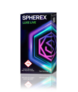 Spherex Luxe Live Rosin Cart Sativa Strawberry Sugar .5g