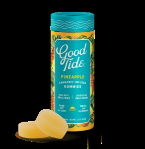 Good Tide Rosin Gummies Sativa Pineapple 100mg