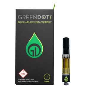 Green Dot Labs Black Label Live Resin Cart Rainbow Belts 1g
