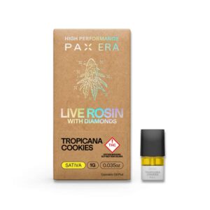 Pax Trip Live Rosin Diamond Disposable Sativa Tropicana Cookies 1g