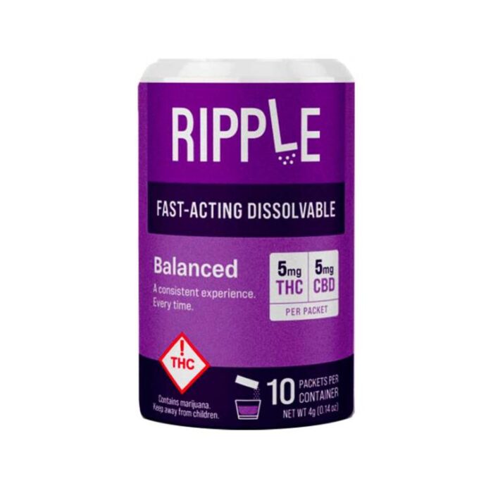 Ripple - Dissolvable - Balanced - CBD:THC 100mg - Image 1