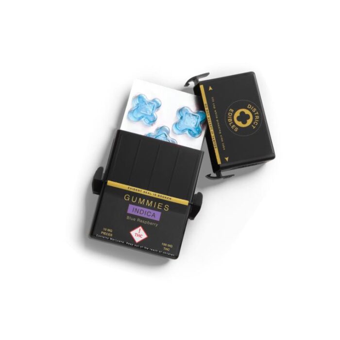 District - Blue Raspberry - Indica - 100mg - Image 1