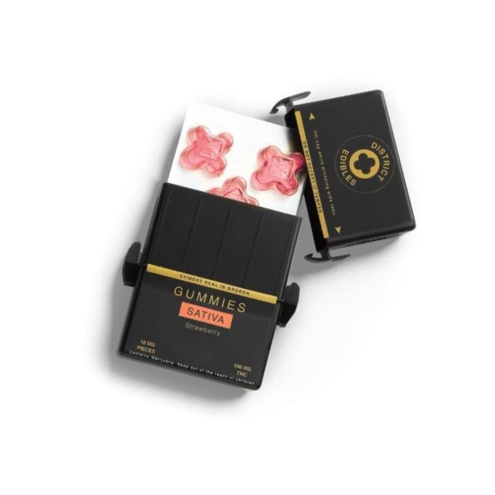 District - Strawberry - Sativa - 100mg - Image 1