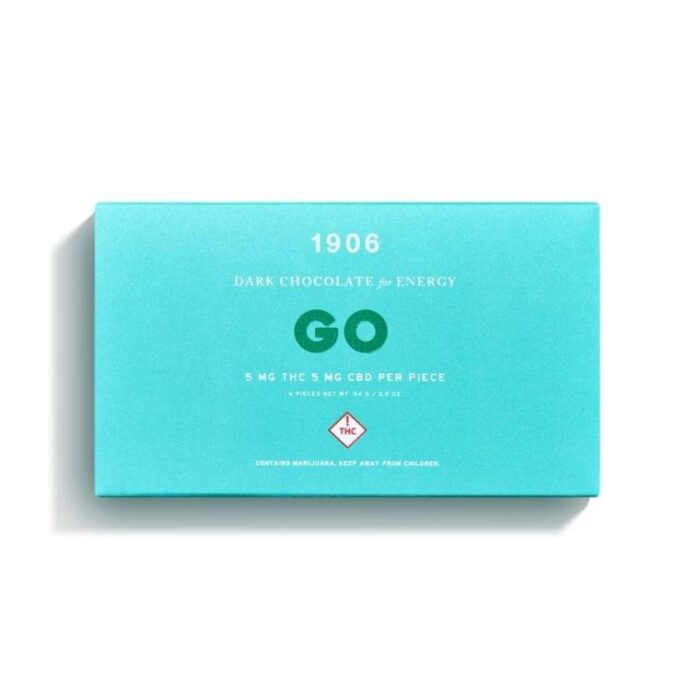 1906 - Go 6-Pack - Energy Chocolate - Sativa - 30mg - Image 1