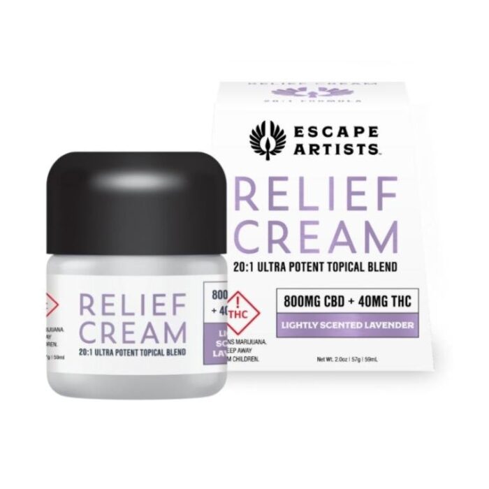 part-394661-1.jpg Escape Artists - Relief Cream - Lavender - CBD 25mg - Image 1