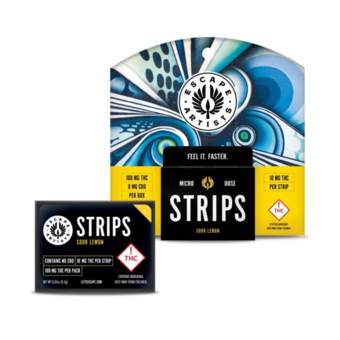part-394663-1.jpg Escape Artists - Speed Strips - Lemon - Sativa - 100mg - Image 1