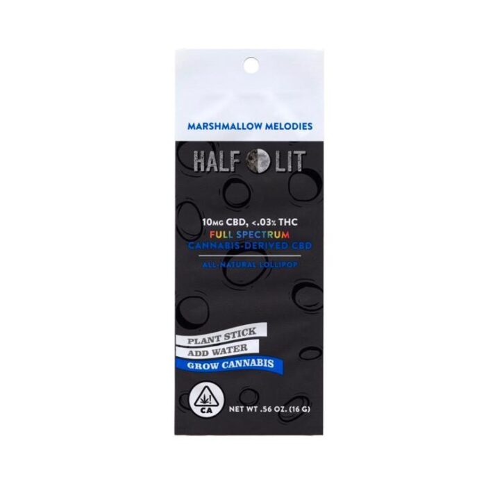 Half Lit Lollipops - Marshmallow Melodies CBD 10mg - Image 1