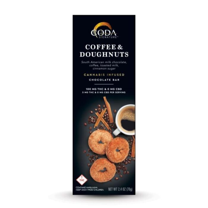 Coda - Bar - Coffee & Doughnuts - Hybrid - THC 100mg - Image 1