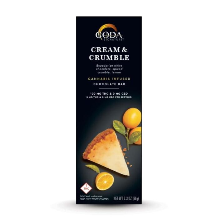 part-428527-1.jpg Coda - Bar - Cream & Crumble - Hybrid - THC 100mg - Image 1