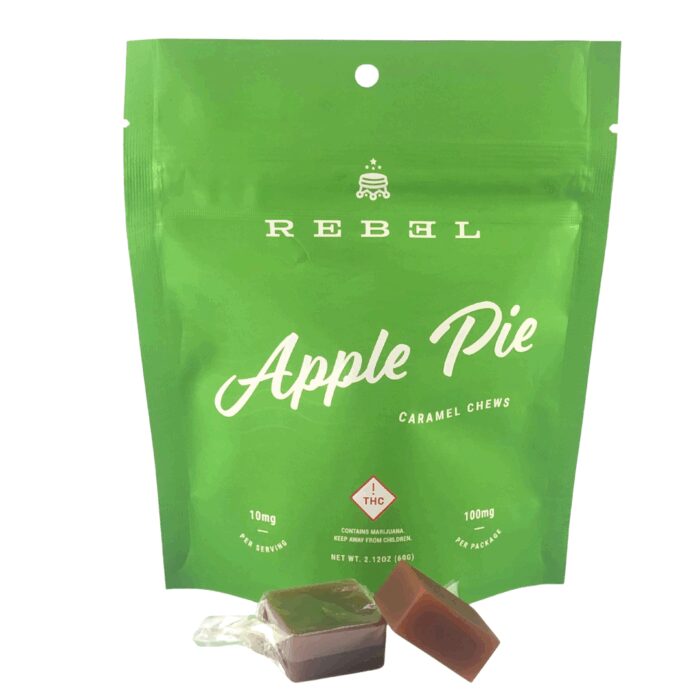 product_04a7268e-cf45-42e9-97dc-091c52e71f36 Rebel Chews Apple Pie 100mg - Image 1