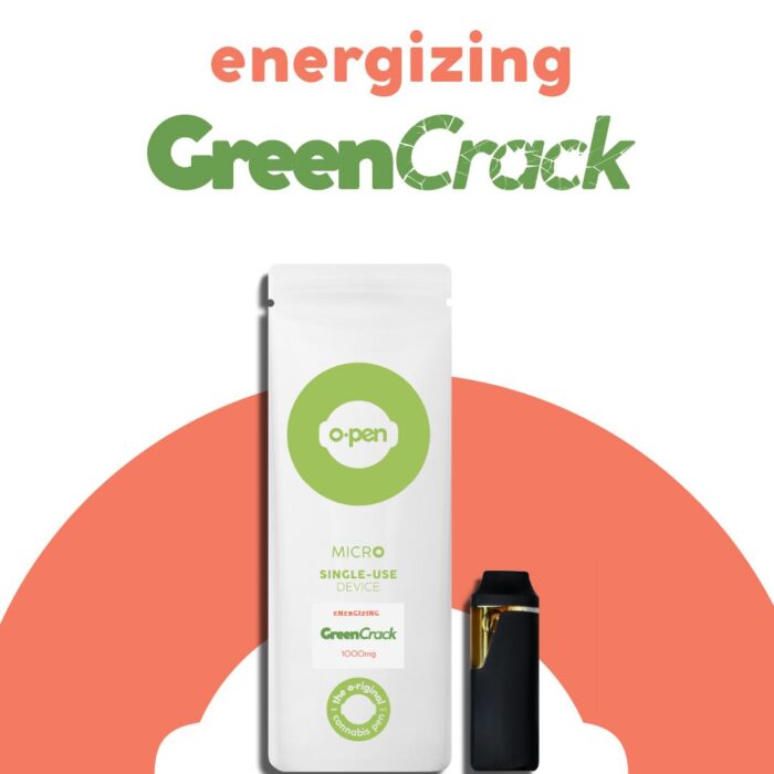 O.Pen Daily Strains Disposable Energizing Sativa Green Crack 1g - Image 1