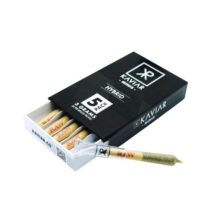 product_5c780d3a-ac89-4193-8821-1111055b6d4b Kaviar Mini Infused Pre-Roll 5pk Sativa Mandarin Diesel 3g - Image 1