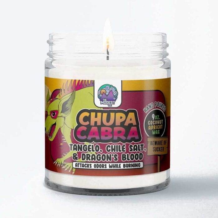 product_645e3061-e982-485a-a595-2a8c56b3d77f The Modest Co Chupacabra Tangelo & Chile Salt w/Dragon's Blood Candle - Image 1