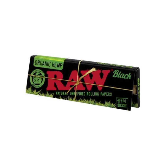 product_7c9ba084-da55-46db-98be-414cbd61c30d RAW Black Organic Hemp Papers 1 1/4" - Image 1