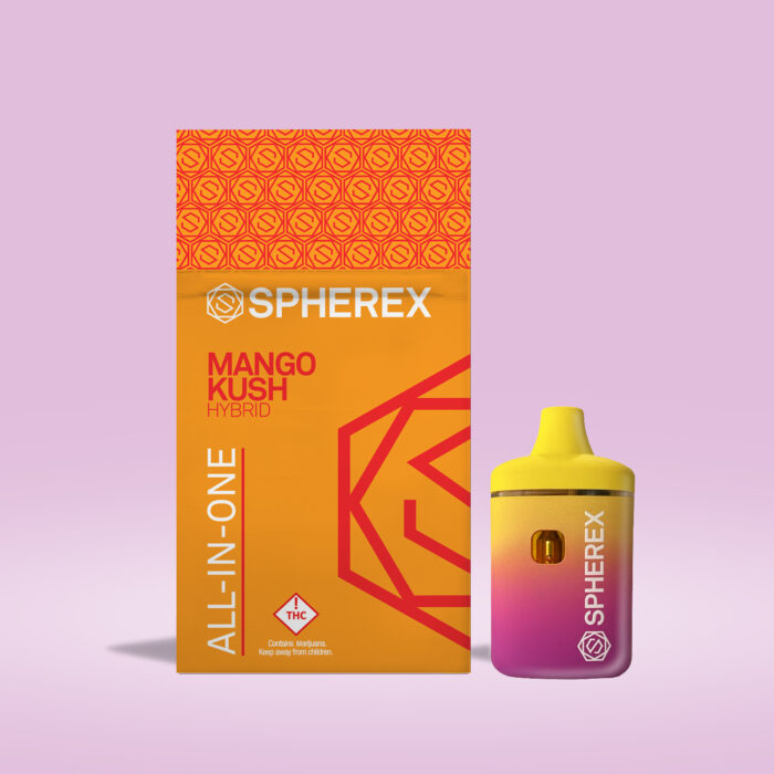 product_ba3cc206-c5dc-4c3a-8e07-cd96789951eb Spherex Disposable Hybrid Mango Kush 1g - Image 1