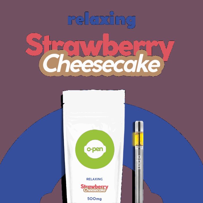 O.Pen Daily Strains Disposable Relaxing Indica Strawberry Cheesecake .5g - Image 1