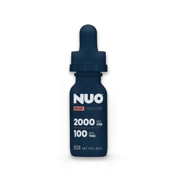 product_16f1519d-4b80-4b7c-8f08-095bcb7fb52e NUO Tincture 20:1 Relief CBD:THC 100mg - Image 1