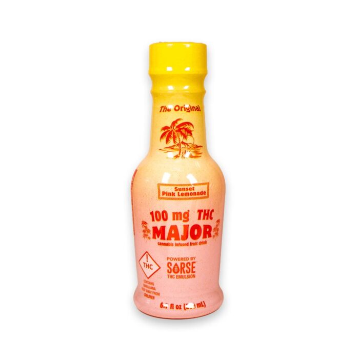 product_5f061836-345e-445d-bd3e-722a6045846e Major Drinks Sunset Pink Lemonade 100mg - Image 1