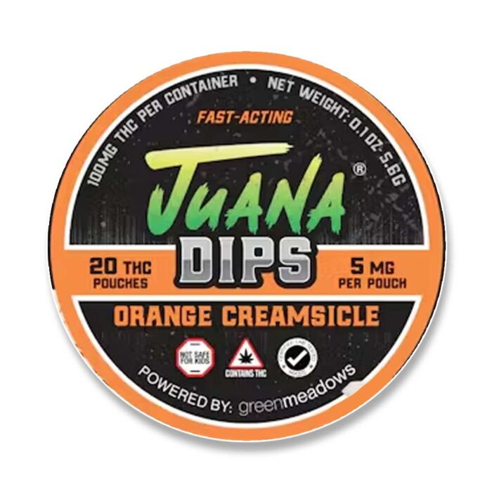 product_684812f0-6ad0-4878-bdff-0be2a2d292db Juana Dips Pouches Orange Creamsicle 100mg - Image 1