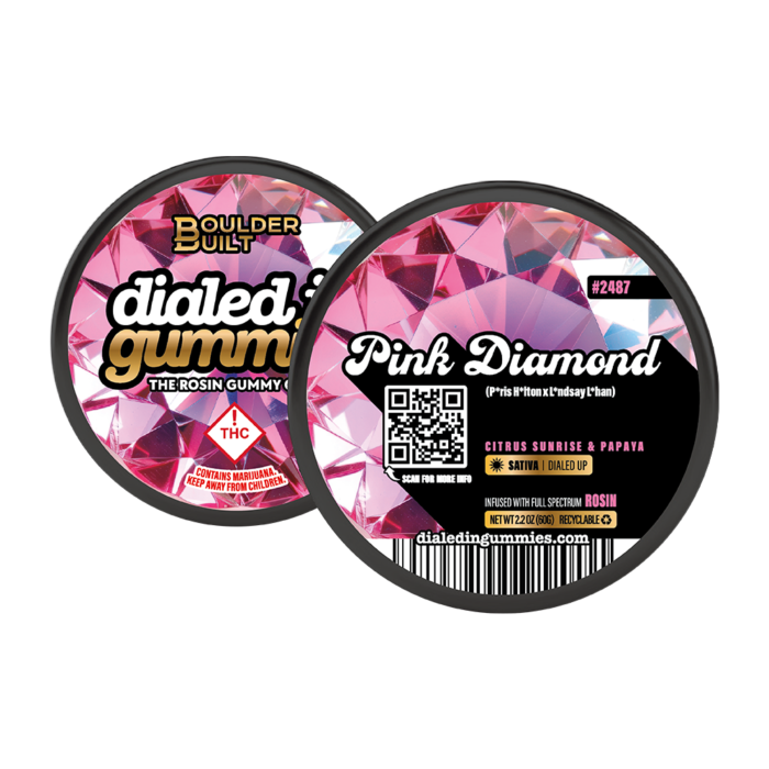 Dialed In... Rosin Gummies Pink Diamond 100mg - Image 1