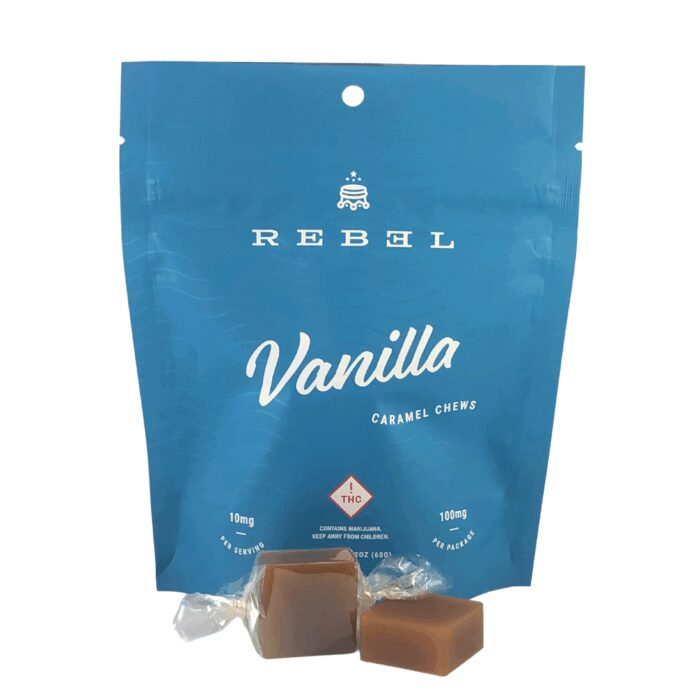 Rebel Chews Vanilla Caramel 100mg - Image 1