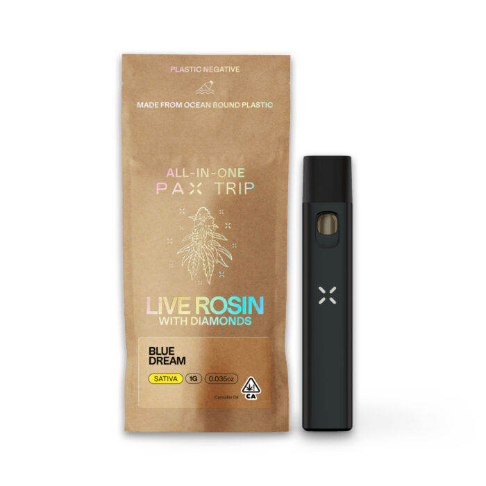 product_62053a85-5705-4d8d-8401-6a7d1a2bbfa4 Pax Trip Live Rosin Diamond Disposable Sativa Blue Dream 1g - Image 1