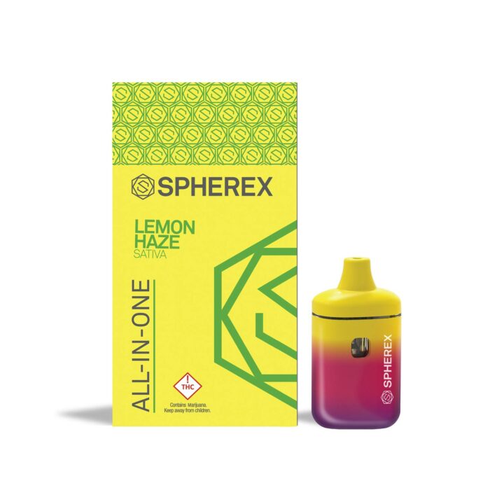 product_85835626-4c23-4591-ba56-09e31fa7a18b Spherex Distillate Dispenser Sativa Lemon Haze 1g - Image 1