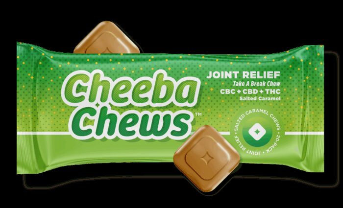 Cheeba Chews Salted Caramel Taffy 2:1:1 Joint Relief CBC:CBD:THC 100mg - Image 1