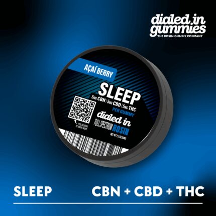 Dialed In... Rosin Gummies "Do Not Disburb" 1:1:1  CBN/CBD/THC 100mg