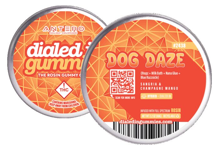 Dialed In... Rosin Gummies Dog Face THC 100mg - Image 1