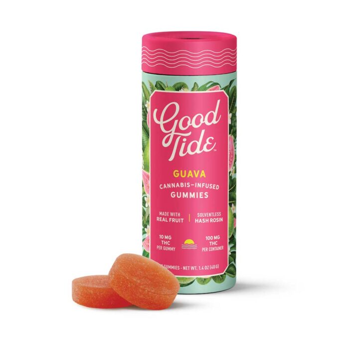 product_a913c7b1-592d-4fad-a3c7-b1b0fe67e029 Good Tide Rosin Gummies Hybrid Guava 100mg - Image 1