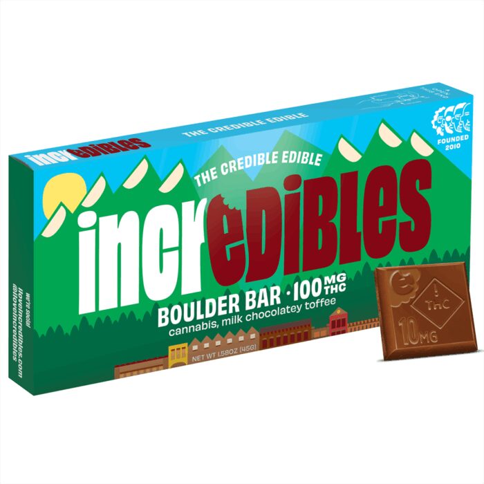 Incredibles Chocolate Boulder Bar 100mg - Image 1