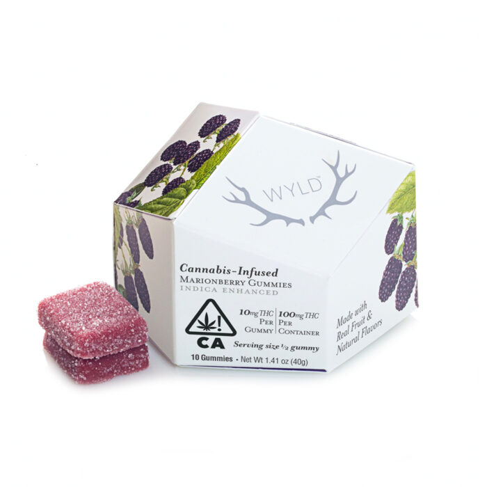 product_e2a38d0a-2653-4ffa-aa33-53c22322be9b Wyld Gummies Indica Marionberry 100mg - Image 1