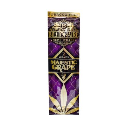 Billionaire Hemp Wraps Majestic Grape 2pk