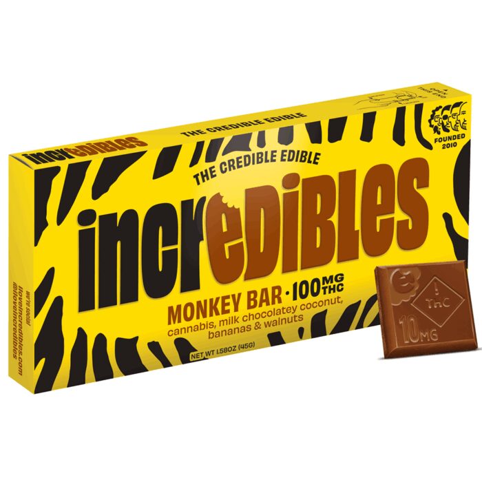 Incredibles Chocolate Monkey Bar 100mg - Image 1